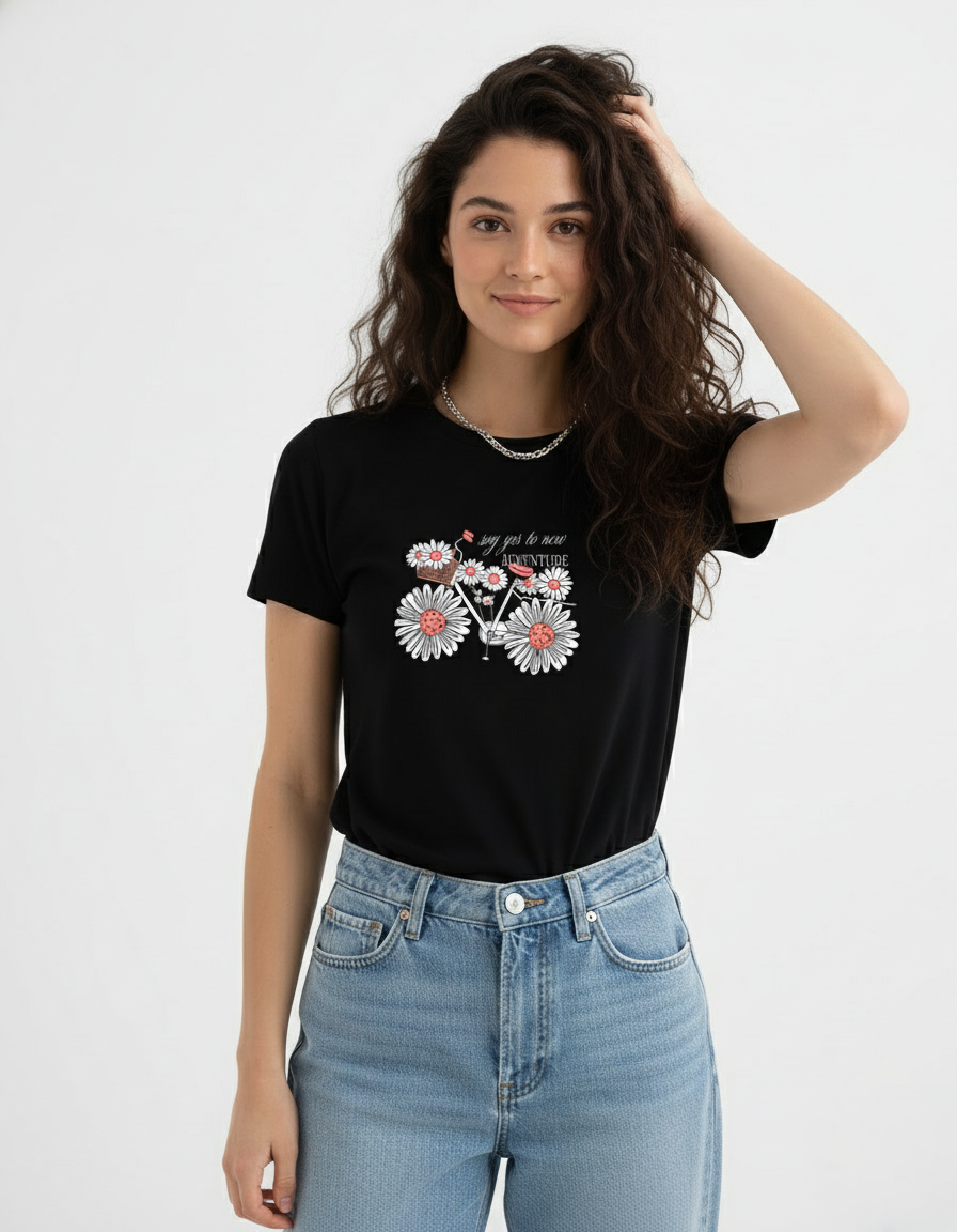 Say Yes To New Adventure: Girls’ Adventure Graphic Regular Fit