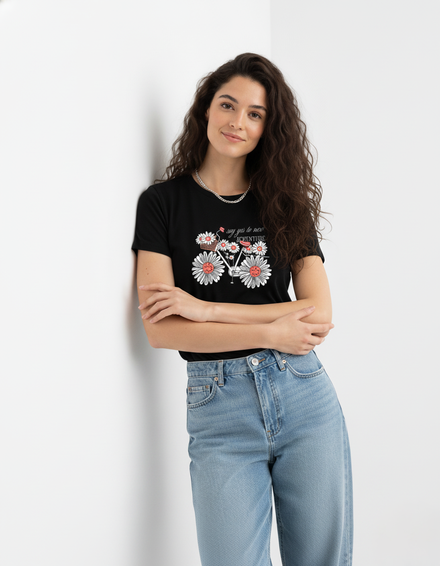 Say Yes To New Adventure: Girls’ Adventure Graphic Regular Fit