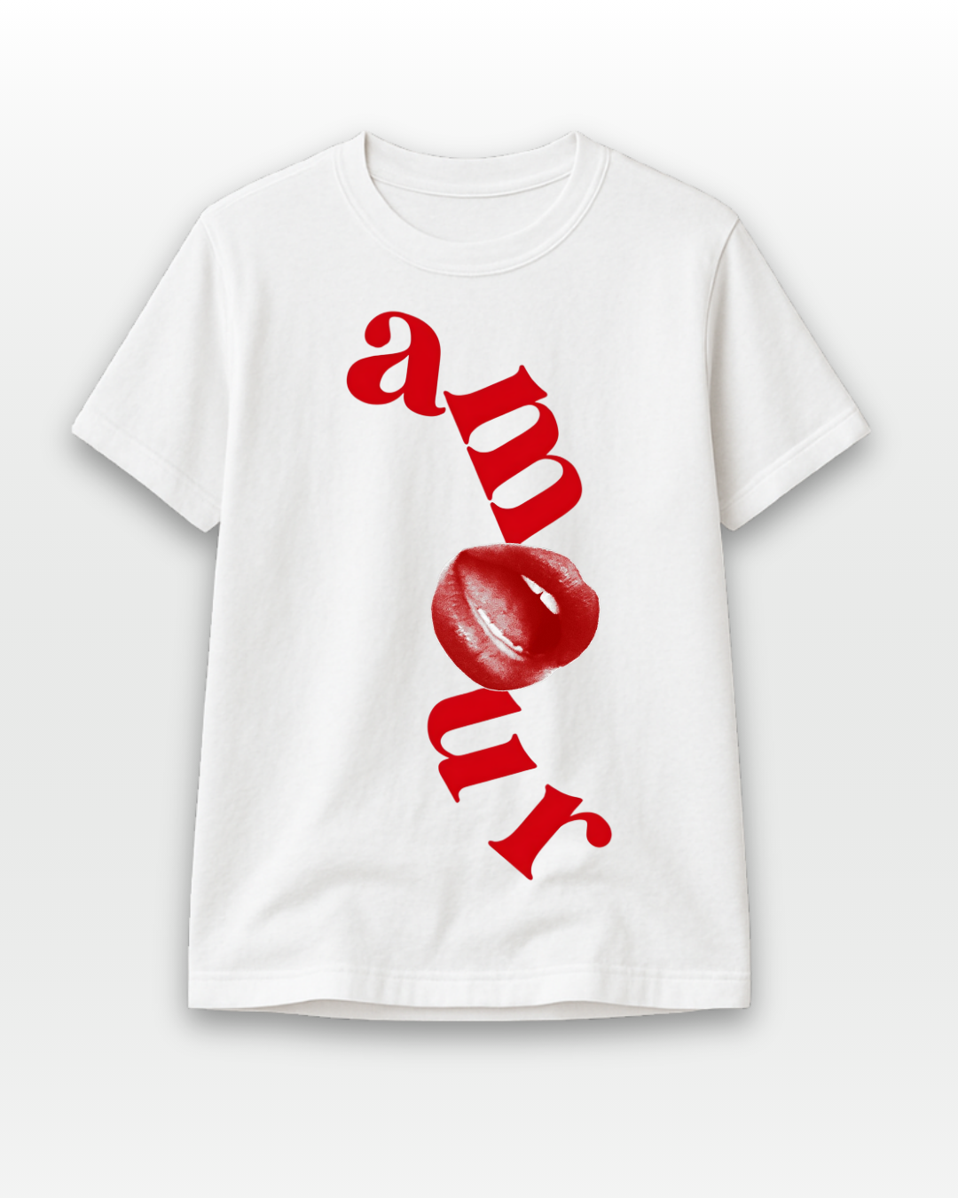 AMOUR: Bold Graphic Typography Tee