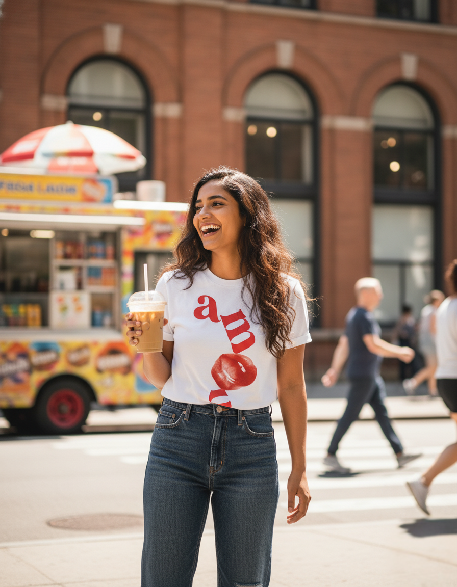 AMOUR: Bold Graphic Typography Tee