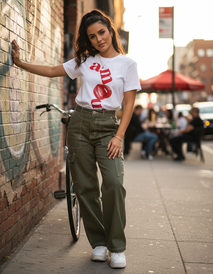 AMOUR: Bold Graphic Typography Tee